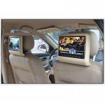 9 Inch a pair HD Car LCD Screen DVD Player Car Automobile Headrest with USB IR Resolution 800*480 Wireless Games Car Pillow