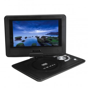 Portable 9.8 inch DVD Player Digital Car Rechargeable Player With Game FM Radio TV AV Monitor Card Reader with Tablet Holder