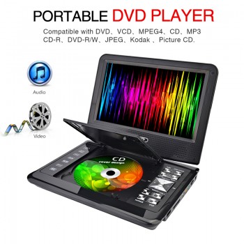 TRANSCTEGO DVD Player Car TV 9.8 inch players LCD Screen Support TV Game DVD VCD CD MP3 MPEG4 Radio with Gamepad TV Antenna DVB