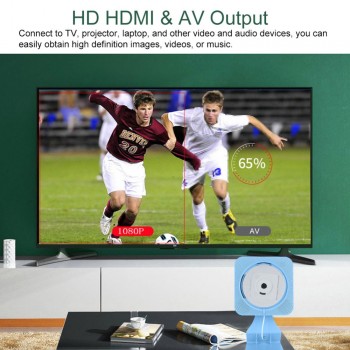 Video Audio Player Portable Wall Mounted Bluetooth HDMI CD DVD VCD Video Audio Player for EU Plug with Remote Control