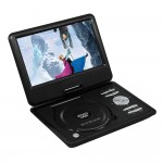 LONPOO Portable DVD Player 7 Inch Swivel Screen DVD Player with Built-In Rechargeable Battery DVD Players With USB SD Card