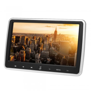 JD-1018D 10.1 Inches Car Headrest DVD Player Auto Monitor Touch Button with Speakers Support Game Disk FM IR HD Input AV IN