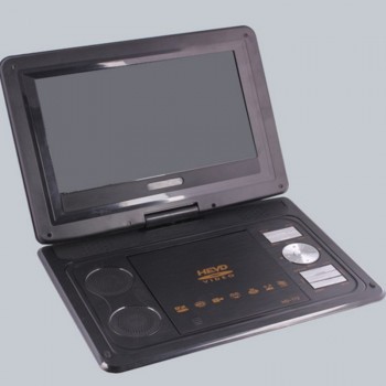 13.8 inch Digital Multimedia Portable EVD/DVD Video machine, Card Reader USB Ports, Analog TV/Game/270 Degree Swivel LCD Screen