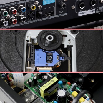 Nobsound DV525 HD DVD CD USB HDMI S-Video A-B Repeat function 5.1 surround sound KTV professional microphone interface