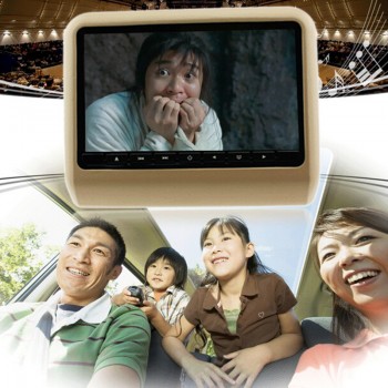 2PCs 9 LCD Dual Headrest DVD Player Pillow Monitors DVD USB SD 32 Bit Games VIDEO Monitors Region Car Dvd Headrests Player