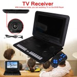 1800mAh 13.8 Game Remote Control Portable Home Car DVD Player 270 D Screen Anti-shock USB SD-Card TV Program Search Function