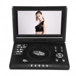 EU Plug Rotatable 9.8 inch DVD Portable LCD Widescreen DVD Video Player FM Radio Game SD USB AV CD VCD