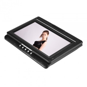 EU Plug Rotatable 9.8 inch DVD Portable LCD Widescreen DVD Video Player FM Radio Game SD USB AV CD VCD