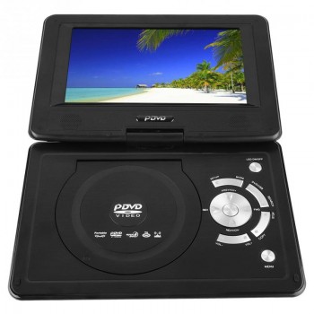 9.8 Portable Multimedia Disc DVD Player HD LCD Screen Car Antenna TV Mobile Game Disc Player with Remote Control and Gamepad