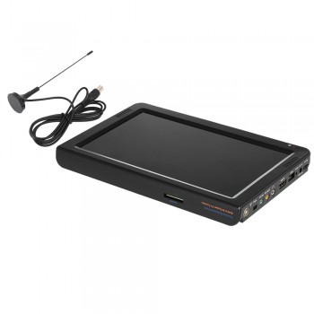 D10 10.1 Inch Portable Multimedia Player DVB-T2 Receiver DTV ATV FM Radio PVR Built-in Speakers HD VGA Input AV IN OUT SD Card