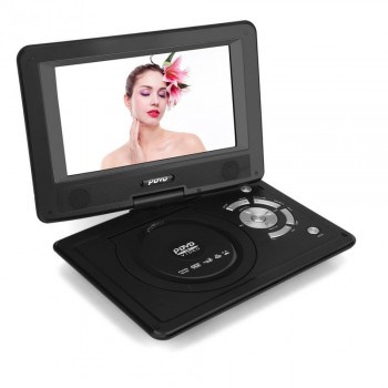 HD Portable 9.8 inch DVD Player Rotated Car TV Player FM Radio Receiver with Remote Control TV Antenna US/ EU/ UK Plug Optional