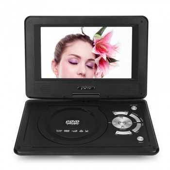 HD Portable 9.8 inch DVD Player Rotated Car TV Player FM Radio Receiver with Remote Control TV Antenna US/ EU/ UK Plug Optional