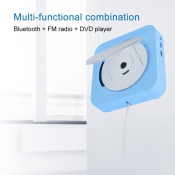 Portable Wall Mounted Bluetooth HDMI CD DVD VCD Video Audio Player for EU Plug with Remote Control