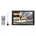 D12 Portable Multimedia Player DVB-T2 11.6TV Tuner Receiver DTV ATV FM Radio PVR Built-in Speakers HD VGA Input AV IN OUT SD