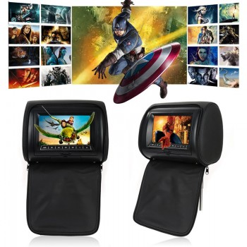 2017 new Auto Car DVD Player SUV PVC Black 7 inch Wide Screen Headrest DVD Player Monitor 12V for home car games