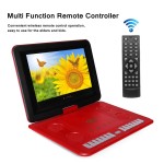 13.8 1800mAh Game Remote Control Portable Home Car DVD Player 270 D Screen USB SD-Card TV Program Search Function Anti-shock