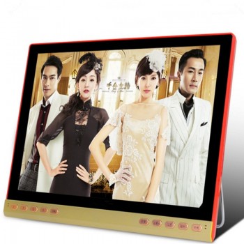 New 22 inch Portable DVD U disk player HD 1280x720P video game machine old man Speakers audio MP3 Music singing with Amplifier