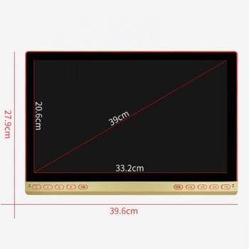 New 22 inch Portable DVD U disk player HD 1280x720P video game machine old man Speakers audio MP3 Music singing with Amplifier