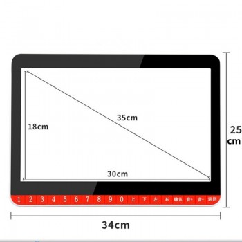 Portable 19 inch DVD VCD HD big screen U disk TF card player outdoor charging MP3 music drama video machine Hi-Fi speakers mp4