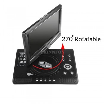 DHL 20PCS Portable 7.8 DVD Player LCD Screen Digital Video Disc Player Machine Swivel Screen Support TV Game CD DVD VCD
