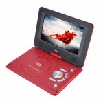 9.8 Inch Portable DVD Player Swivel Screen VCD CD MP3 DVD Player USB SD/MS/MMC Card TV Cable Game Disc Car Charger DVD Player