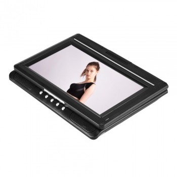 270 Degree Rotatable 9 inch Portable DVD Player Video LCD Widescreen Support FM Radio Game SD USB CD VCD DOLBY and DTS Decoding