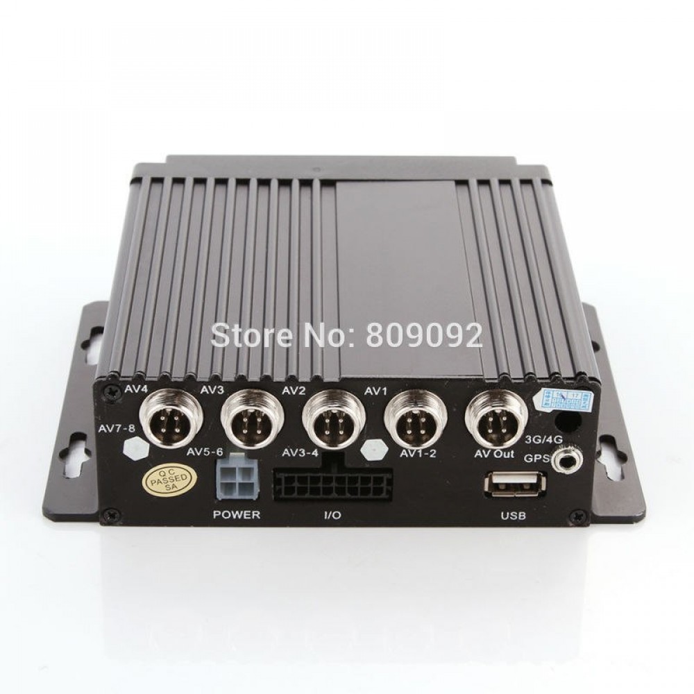 4ch Auto Vehicle Car Mobile DVR SD Card +4 CCD Camera Realtime Safety Vision Kit