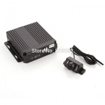 4ch Auto Vehicle Car Mobile DVR SD Card +4 CCD Camera Realtime Safety Vision Kit