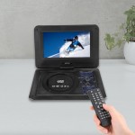 9.8inch Portable  HD DVD Player Game Playing Hundreds of TV Channels 3D Stereo Game DVD CD Player Player 270 Degree 2018