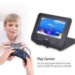 9.8inch Adjustable 3D Stereo Portable DVD Player Game Playing Hundreds of TV Channels HD DVD Player Supports 270 rotation