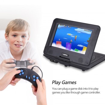 9.8inch Adjustable 3D Stereo Portable DVD Player Game Playing Hundreds of TV Channels HD DVD Player Supports 270 rotation
