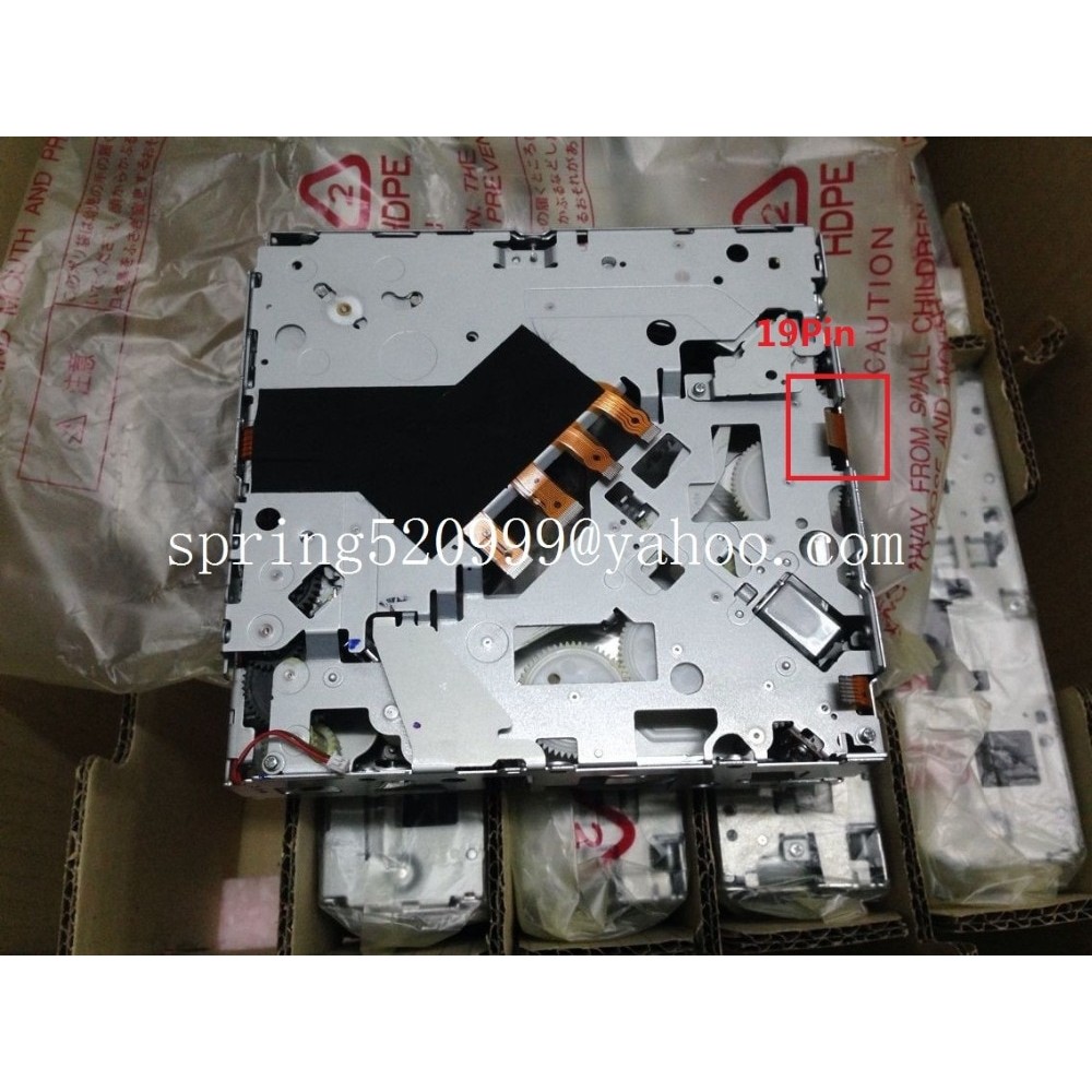 100%new Matsushita 6 CD/DVD changer mechanism 19Pin connector for Mercedes COMAND APS NTG3 Backer Harma W221 W204 Navigation GPS