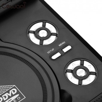 7.0 HD LCD Portable DVD Player Swivel Screen FM Radio with Car Charger