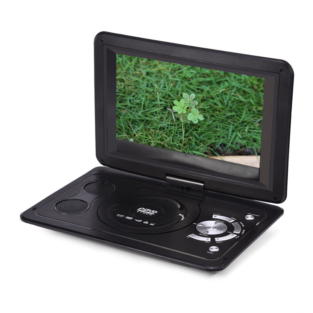 FORNORM 13.9 inch 110-240V HD TV Portable DVD Player 800*480 Resolution 16:9 LCD Screen for EU Plug DVD Players 2018