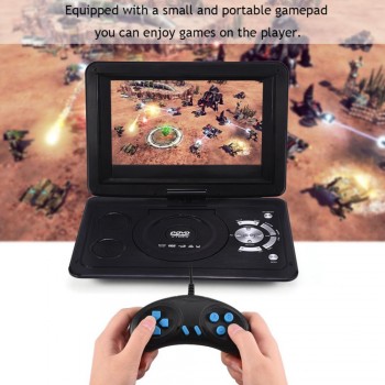 FORNORM 13.9 inch 110-240V HD TV Portable DVD Player 800*480 Resolution 16:9 LCD Screen for EU Plug DVD Players 2018