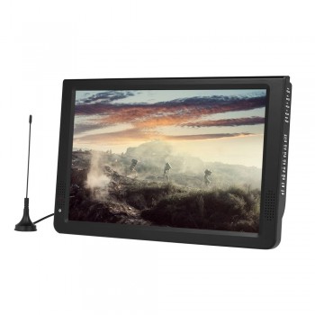 D12 Portable Multimedia Player DVB-T2 11.6TV Tuner Receiver DTV ATV FM Radio PVR Built-in Speakers HD VGA Input AV IN OUT SD