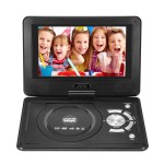 9.8-Inch DVD Player 270 Degrees Swivel Screen Portable Mobile DVD Player Digital Multimedia Player EVD