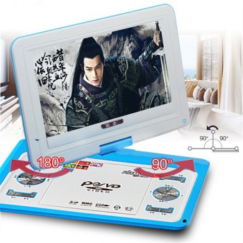 HD big screen 14 inch video DVD player Portable dvd Support Card U disk Game move MP3 Speaker Support digital TV Game consoles