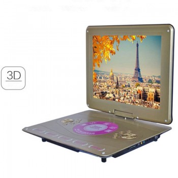 20 inch mobile DVD LCD Srceen Portable VCD EVD Player with TV Player Card Reader Widescreen disc player 3D effects Game Speaker