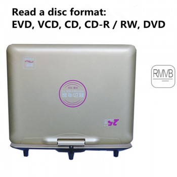 20 inch mobile DVD LCD Srceen Portable VCD EVD Player with TV Player Card Reader Widescreen disc player 3D effects Game Speaker