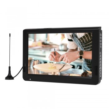 D10 10.1 Inch Portable Multimedia Player DVB-T2 Receiver DTV ATV FM Radio PVR Built-in Speakers HD VGA Input AV IN OUT SD Card