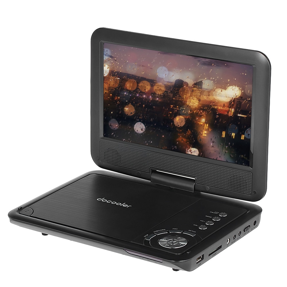 Docooler Portable DVD Player NS-915 9.5 Inch Swivel Screen Digital Multimedia Player Support SD / U Drive / AV IN amp; OUT/ Gamepad