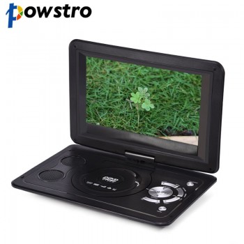Powstro 13.9 inch 110-240V HD TV Portable DVD Player 800*480 Resolution 16:9 LCD Screen for EU Plug DVD Players 2018