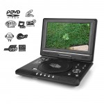 Portable HD 9.8 inch LCD Screen DVD Player Support Game Car TV Player FM Radio Receiver SD / MS / MMC Card with US/ EU/ UK Plug