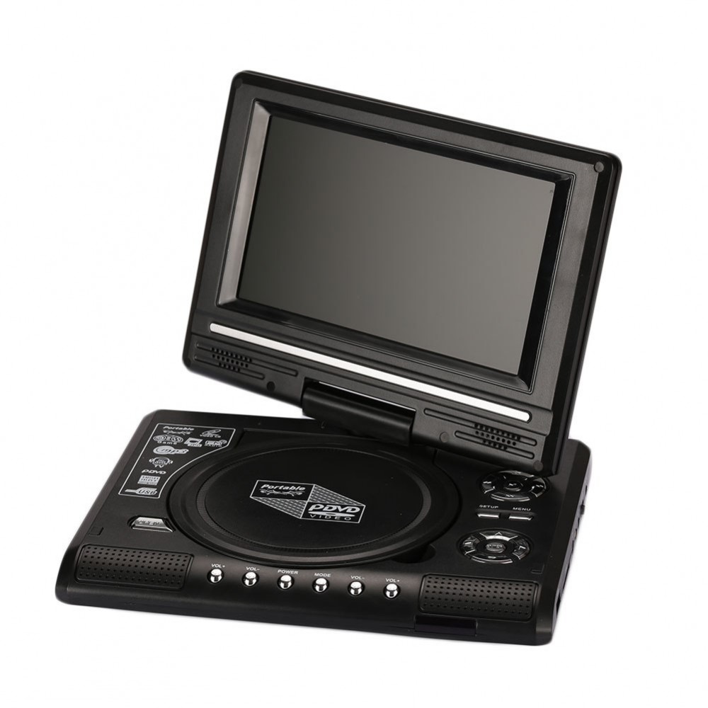 7inch LCD Screen Display HD VCD EVD DVD Media Player Support U Disk EU Plug