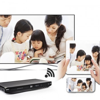 TRANSCTEGO 3D USB External Blu Ray Portable DVD Player HDD Players Media Player DVD Portatil Disk HD mp4 CD DVD Player Black
