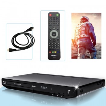 TRANSCTEGO 3D USB External Blu Ray Portable DVD Player HDD Players Media Player DVD Portatil Disk HD mp4 CD DVD Player Black