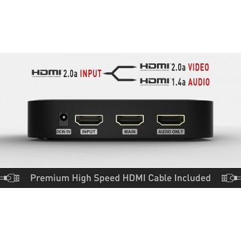 Egreat A5 4K UHD Media Blu-ray Hard Disk Player ISO Playback Navigation Menu Android TV Box + H10 Ultra HD Video Audio Splitter