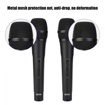 Handheld Mini Home KTV Wireless WIFI Karaoke Machine with Two Microphone Metal Mesh Protection Net 2019 New Arrival