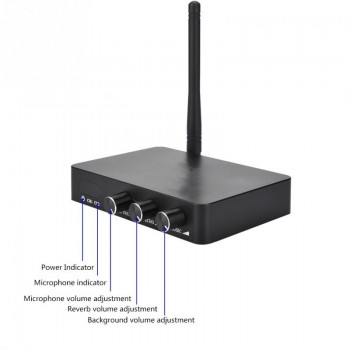 Handheld Mini Home KTV Wireless WIFI Karaoke Machine with Two Microphone Metal Mesh Protection Net 2019 New Arrival